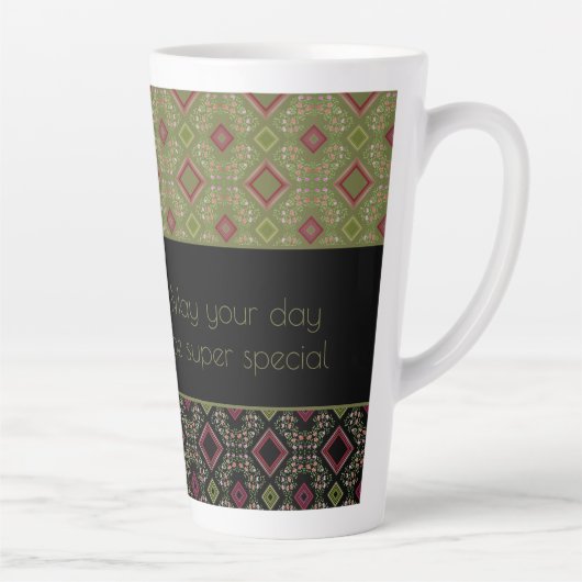 Designer Happy Birthday Latte Mok (Rechts)