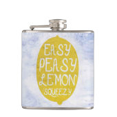 Designer Hip Flask 7 Oz Nutcase - Lemon Heupfles (Voorkant)