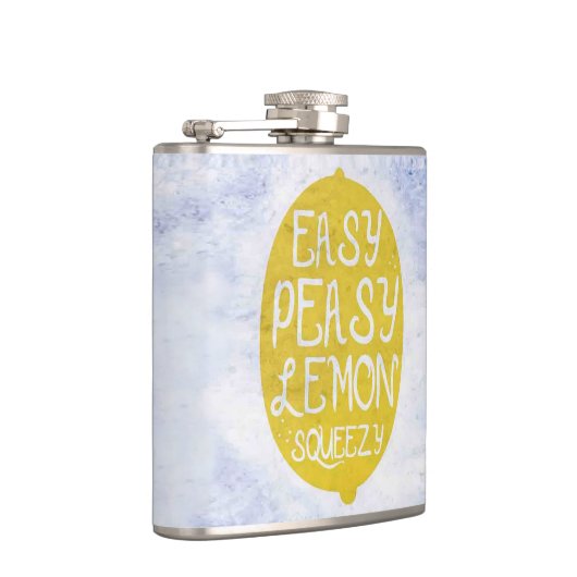 Designer Hip Flask 7 Oz Nutcase - Lemon Heupfles (Rechts)