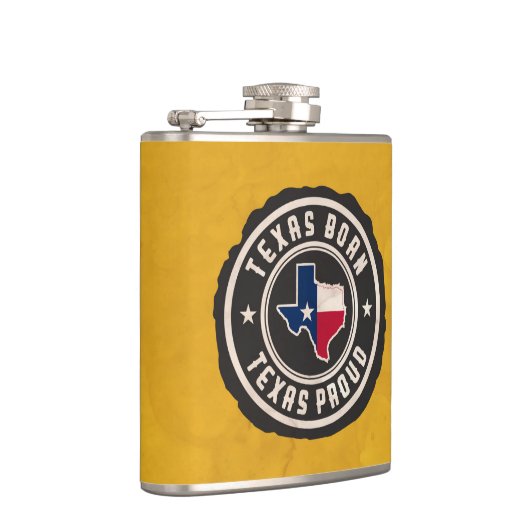 Designer Hip Flask - Texas Born Heupfles (Rechts)