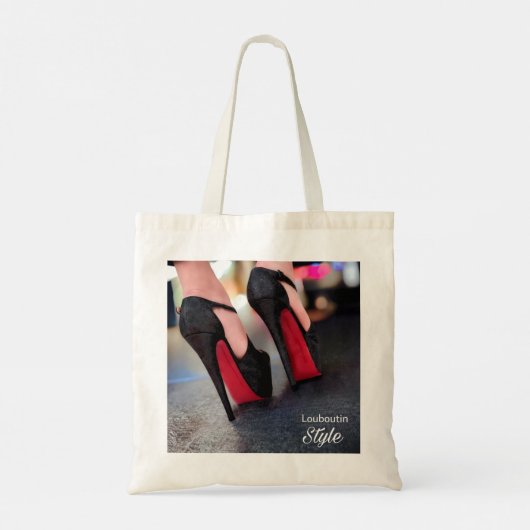 designer Hoge hakken Mode Canvas tas Louboutin (Achterkant)