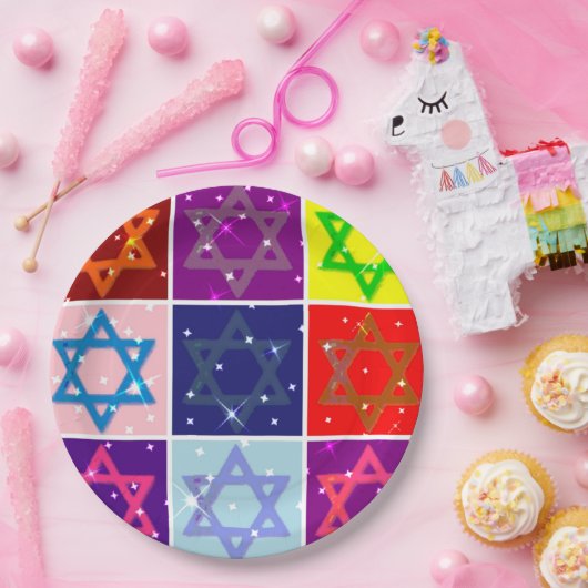Designer Jewish Feestdagen Paper Borden - MogenDav Papieren Bordje (Feest)