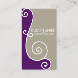 DESIGNER KAART art nouveau krulspleet Visitekaartje
