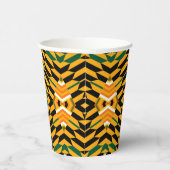 Designer Kente Print Paper Cups Papieren Bekers (Rechts)