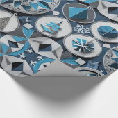 Designer Kerst Patroon Wrapping Papier (Hoek)