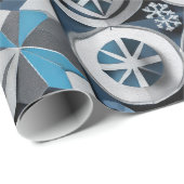 Designer Kerst Patroon Wrapping Papier (Rol Hoek)