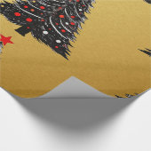 Designer Kerst Patroon Wrapping Papier (Hoek)