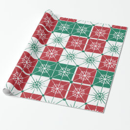 Designer Kerst Patroon Wrapping Papier