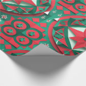 Designer Kerst Patroon Wrapping Papier (Hoek)