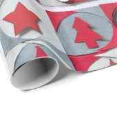 Designer Kerst Patroon Wrapping Papier (Rol Hoek)