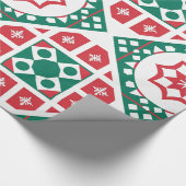 Designer Kerst Patroon Wrapping Papier (Hoek)
