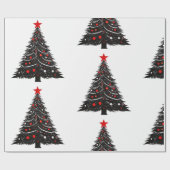 Designer Kerst Patroon Wrapping Papier (Vlak)