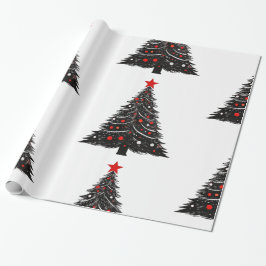 Designer Kerst Patroon Wrapping Papier