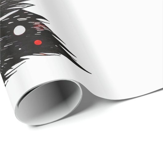 Designer Kerst Patroon Wrapping Papier (Rol Hoek)
