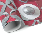 Designer Kerst Patroon Wrapping Papier (Rol Hoek)