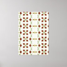 Designer kunst aan de muur met accenten van rood