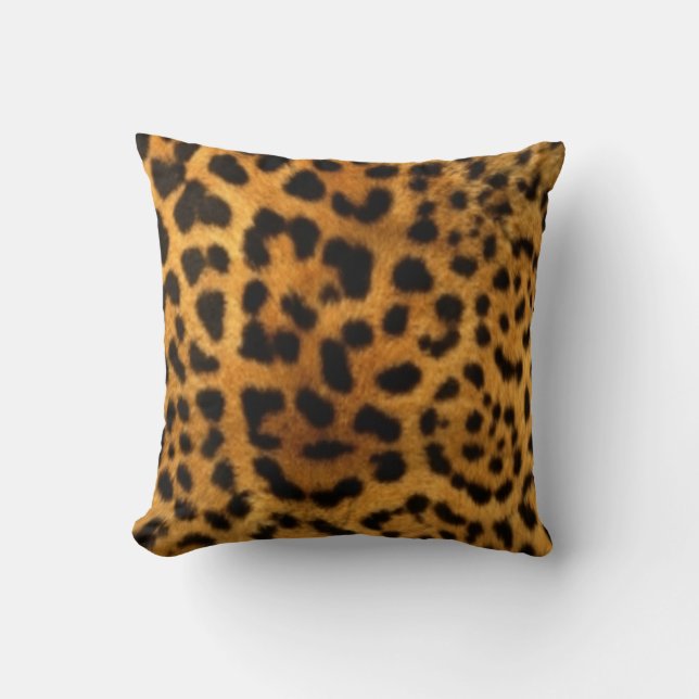 DESIGNER-KUSSENS PER SERENITEIT - FAUX LEOPARD PRI KUSSEN (Voorkant)