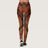 Designer Leggings met Tattoo-geïnspireerde Pattern (Achterkant)