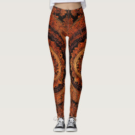 Designer Leggings met Tattoo-geïnspireerde Pattern