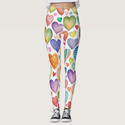 Designer-Leggings mit ausgefallenem Muster  Leggin Leggings (Voorkant)