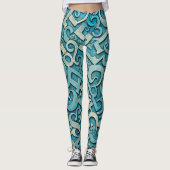 Designer-Leggings mit ausgefallenem Muster Leggings (Voorkant)