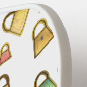 Designer Mini koopt Pickleball Paddle (Links Detail)