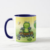 Designer Mug with frog characters design Mok (Links)