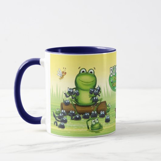 Designer Mug with frog characters design Mok (Links)