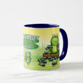 Designer Mug with frog characters design Mok (Voorkant rechts)