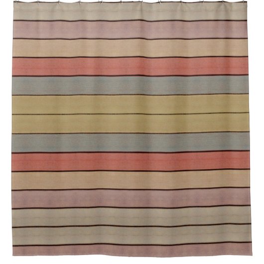 Designer Muted Stripe Douchegordijn (Voorkant)