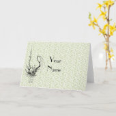 Designer Note Kaart Sjabloon (Gele Bloem)