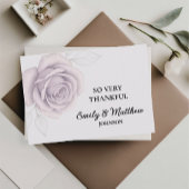 Designer Paarse Roos bedankkaart