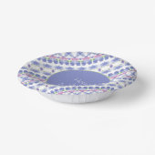 Designer Paarse wit en groen Papieren Kommen (Gebogen)