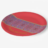 Designer Paper Paper Pattered Borden Papieren Bordje (Gekanteld)