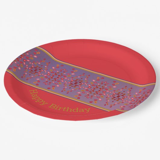 Designer Paper Paper Pattered Borden Papieren Bordje (Gekanteld)