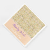 Designer Papieren servetten Personaliseer tekst (Hoek)