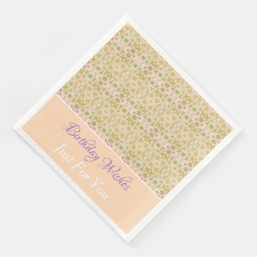 Designer Papieren servetten Personaliseer tekst (Hoek)