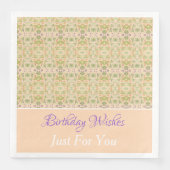 Designer Papieren servetten Personaliseer tekst (Voorkant)