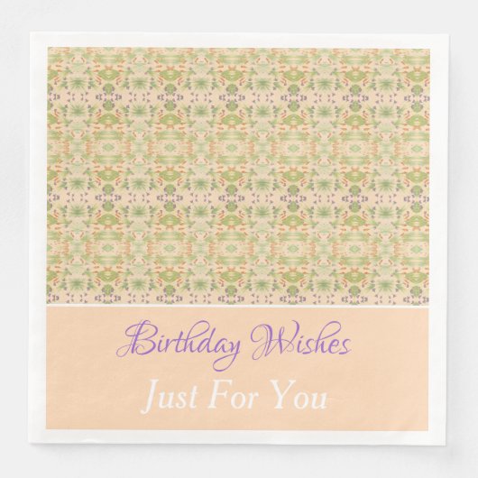 Designer Papieren servetten Personaliseer tekst (Voorkant)