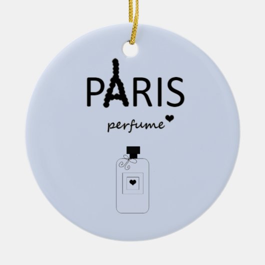 Designer Paris Fragrance Keramisch Ornament (Voorkant)
