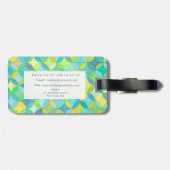 Designer Patroon Gepersonaliseerde Bagage Label (Achterkant horizontaal)