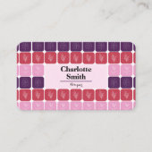 Designer Pink gepersonaliseerd Visitekaartje (Voorkant)