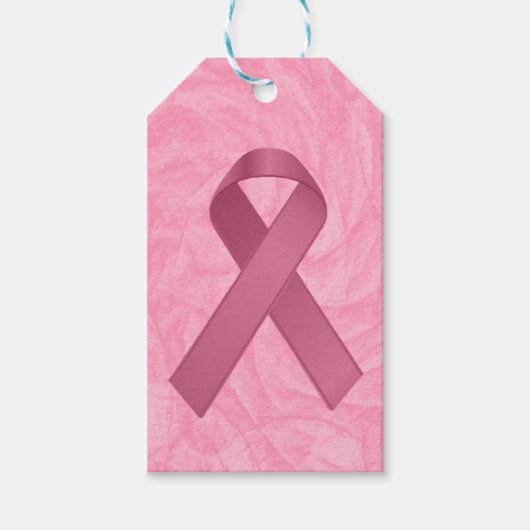 Designer Pink Ribbon Cadeaulabel (Voorkant)