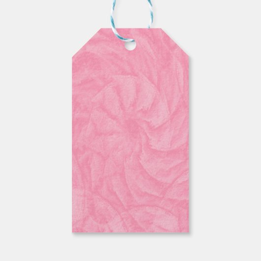 Designer Pink Ribbon Cadeaulabel (Achterkant)