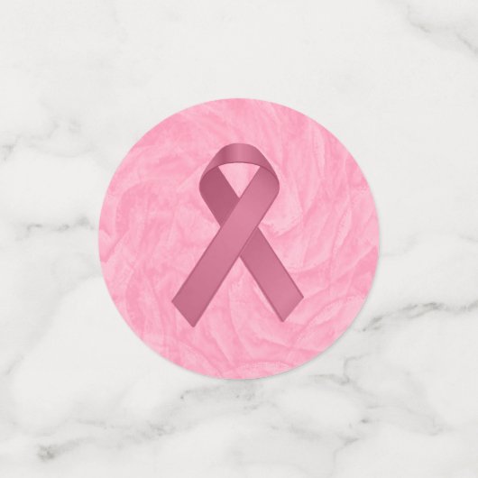 Designer Pink Ribbon Confetti (Kleine voorkant)