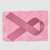 Designer Pink Ribbon Golfhanddoek (Horizontaal)