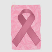 Designer Pink Ribbon Golfhanddoek (Voorkant)