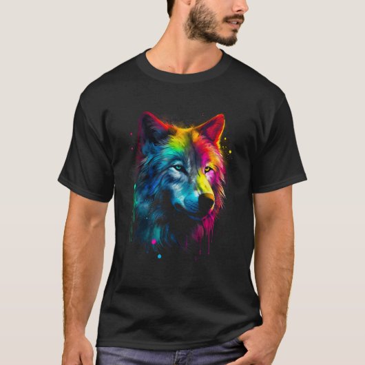 Designer Professional Artist Wolf T-shirt (Voorkant)