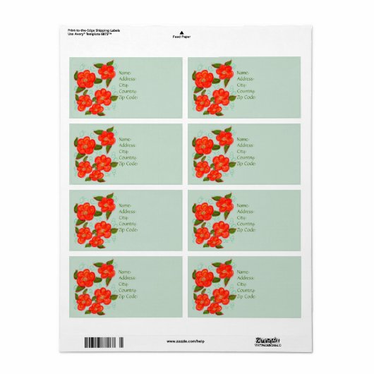 Designer Retour of Verzendlabel (Full Sheet)