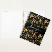 Designer Royal Black en Gold Damask, speciaal gepe Planner (Display)
